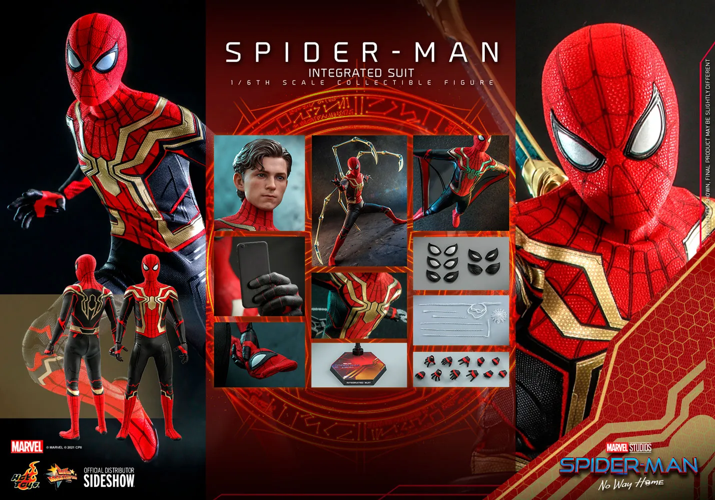 Hot Toys Movie Masterpiece 1/6 Scale Figure - Spider-Man (Integrated Suit) - Spider-Man: No Way Home