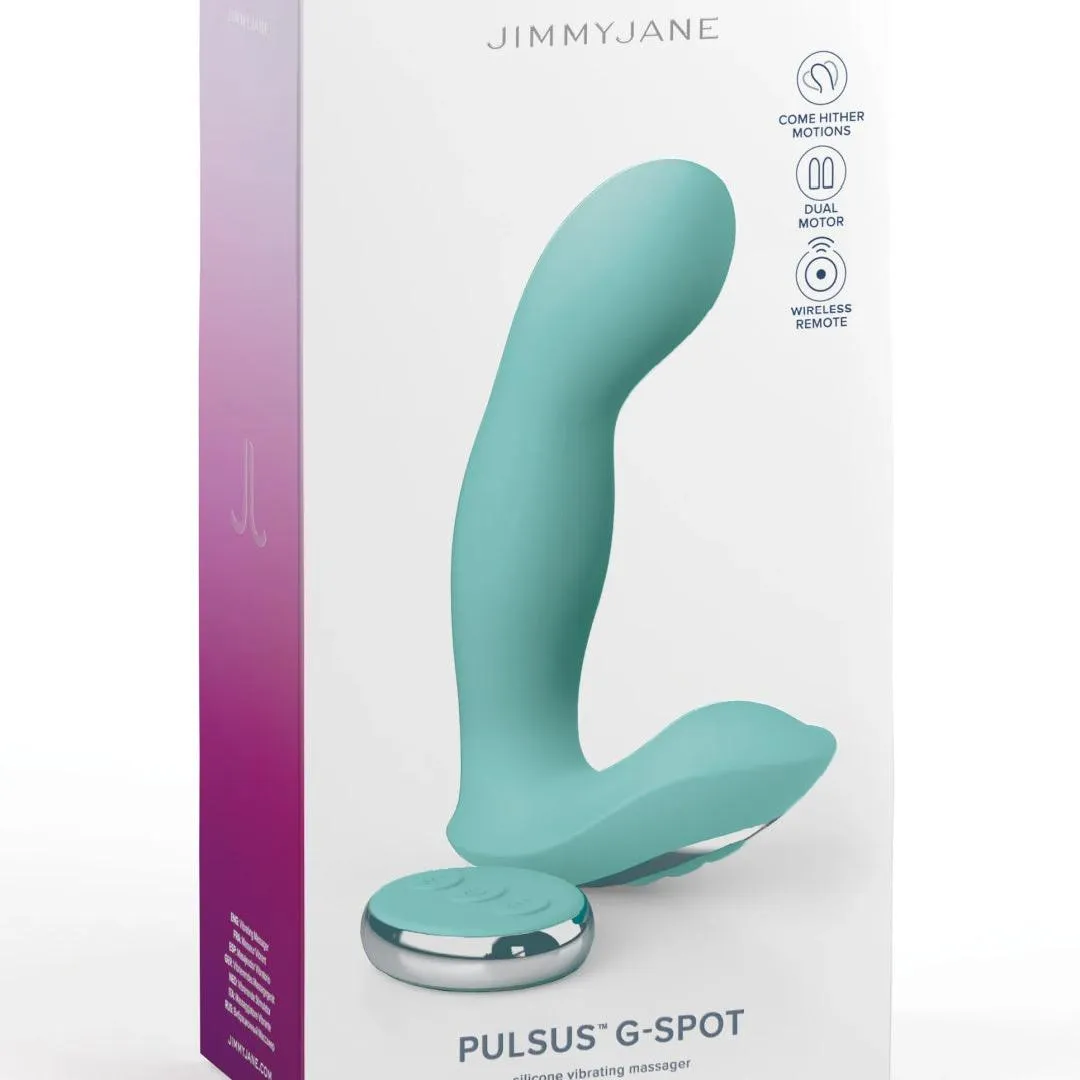 Jimmyjane Pulsus Hands-Free G-Spot Fingering Vibrator with Remote - Teal