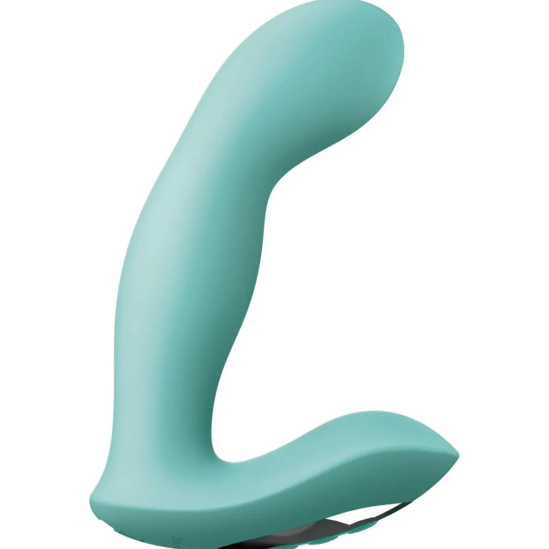 Jimmyjane Pulsus Hands-Free G-Spot Fingering Vibrator with Remote - Teal