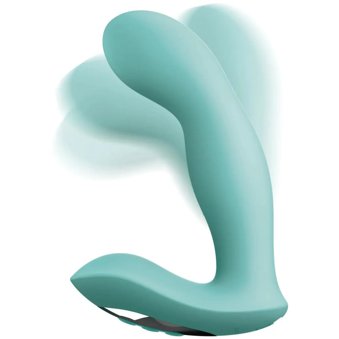 Jimmyjane Pulsus Hands-Free G-Spot Fingering Vibrator with Remote - Teal