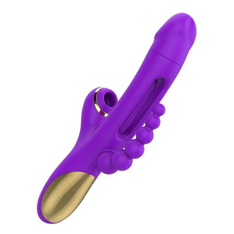 Joan 3 - Rabbit Tapping G-spot Vibrator with Anal Beads