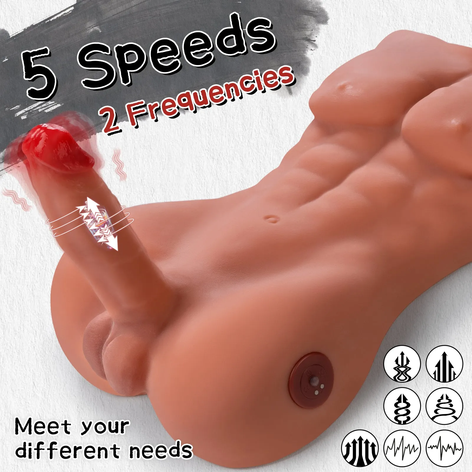 Johnny: 12.91lb Male Torso Sex Doll with Dynamic Motion Technology
