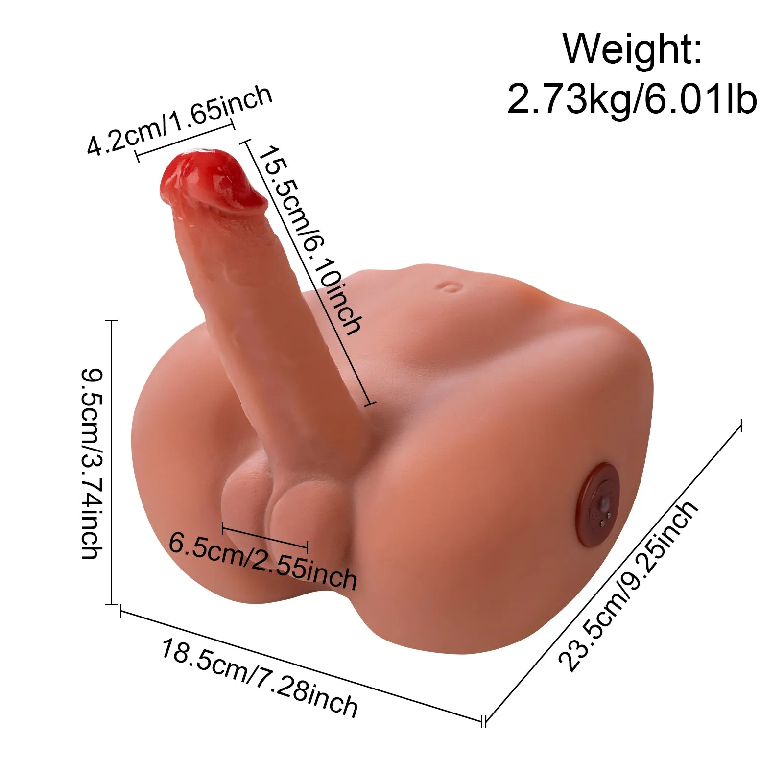 Jonathan: 6.01lb Male Sex Doll with Wiggling Dildo