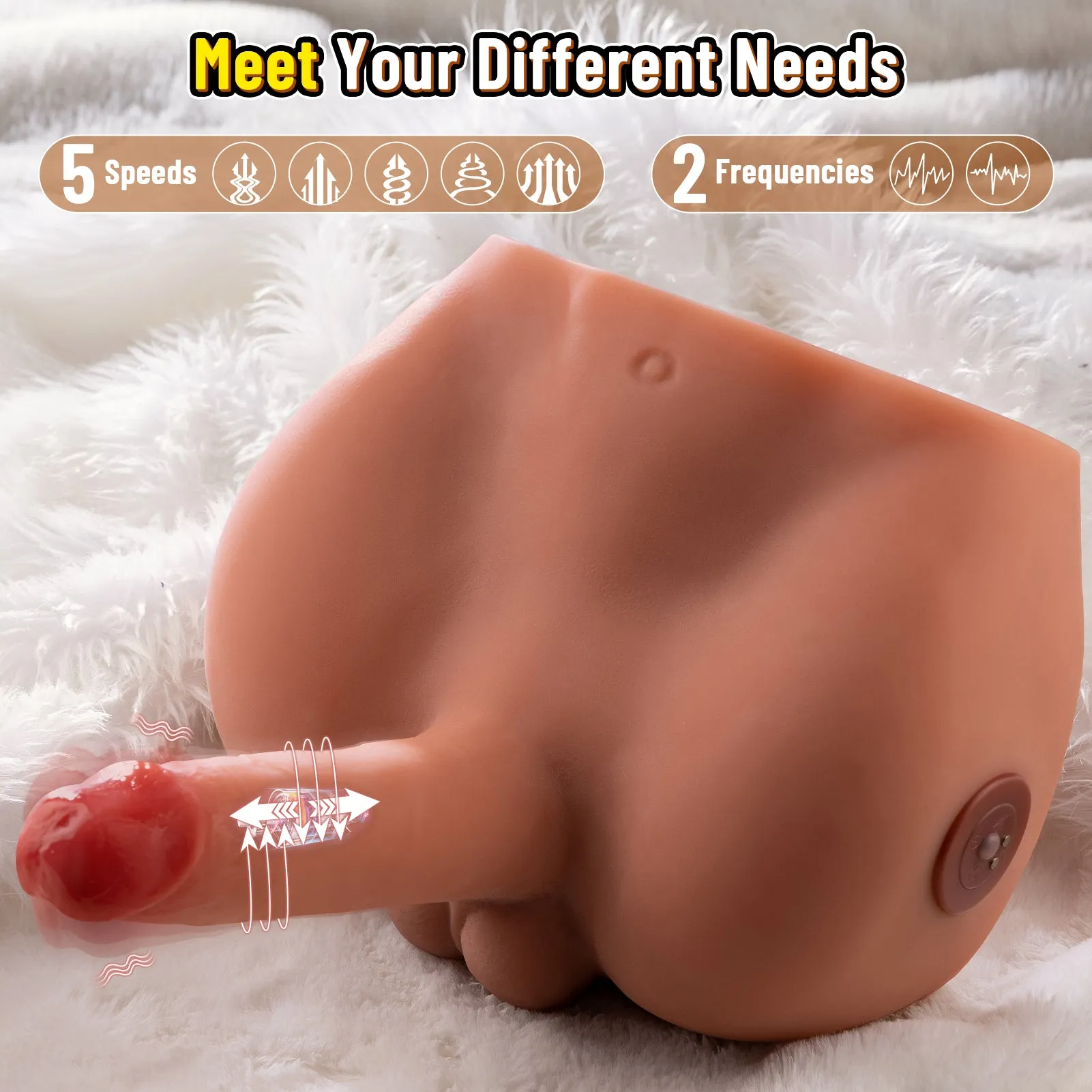 Jonathan: 6.01lb Male Sex Doll with Wiggling Dildo