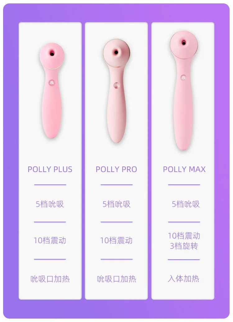 KISSTOY Polly Max APP Heating Rotating Vibrator Clitoral G-spot Whisper Stimulator