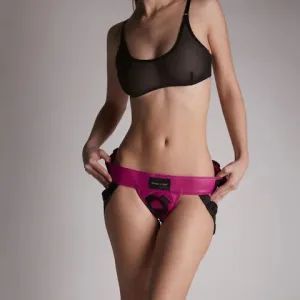 Leatherette Harness Curious by Strap-on-Me