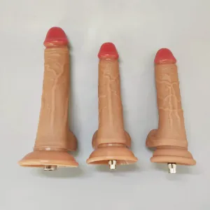 Liquid Silicone Sex Machine Attachment Lifelike Dildo