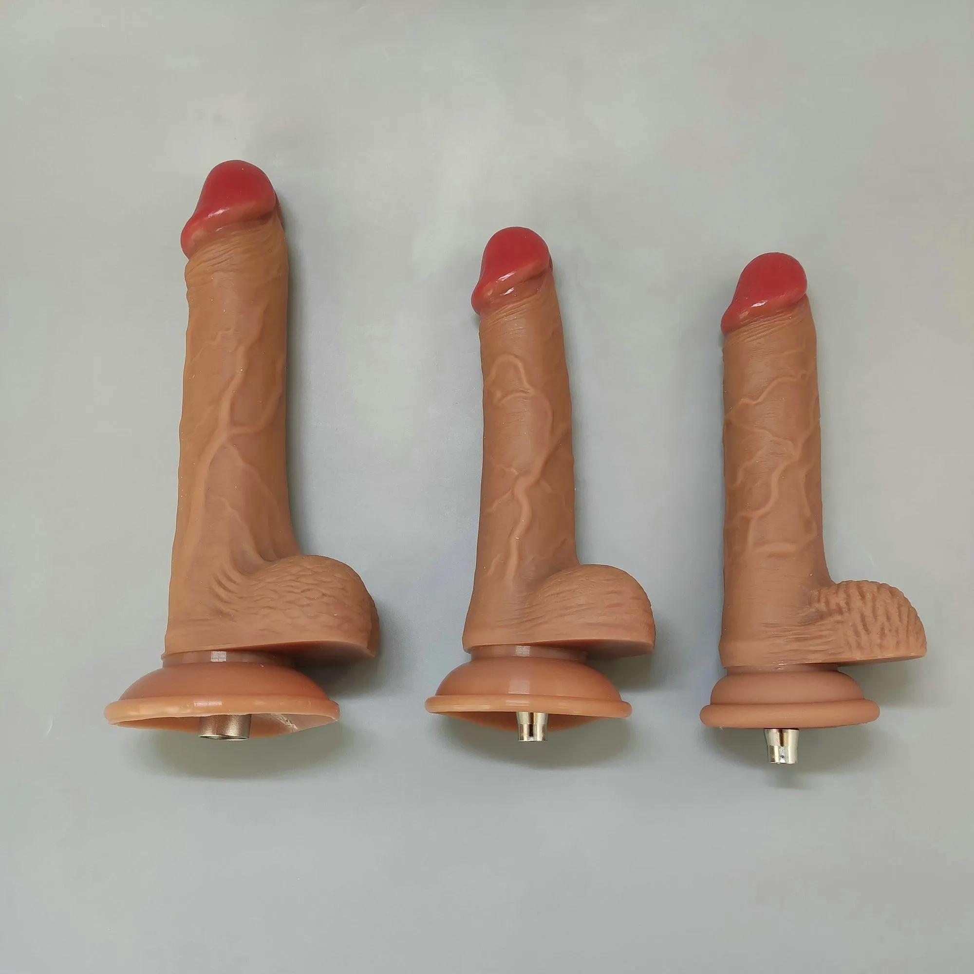 Liquid Silicone Sex Machine Attachment Lifelike Dildo