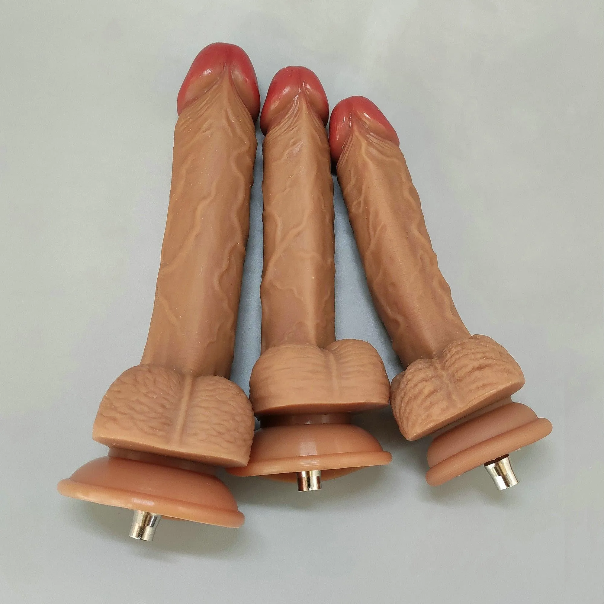 Liquid Silicone Sex Machine Attachment Lifelike Dildo