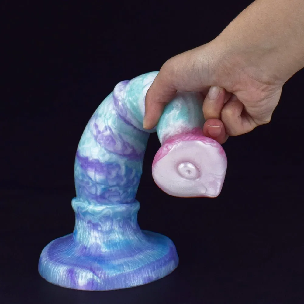Long Flexible Dog Dildo With Large Suction Cup