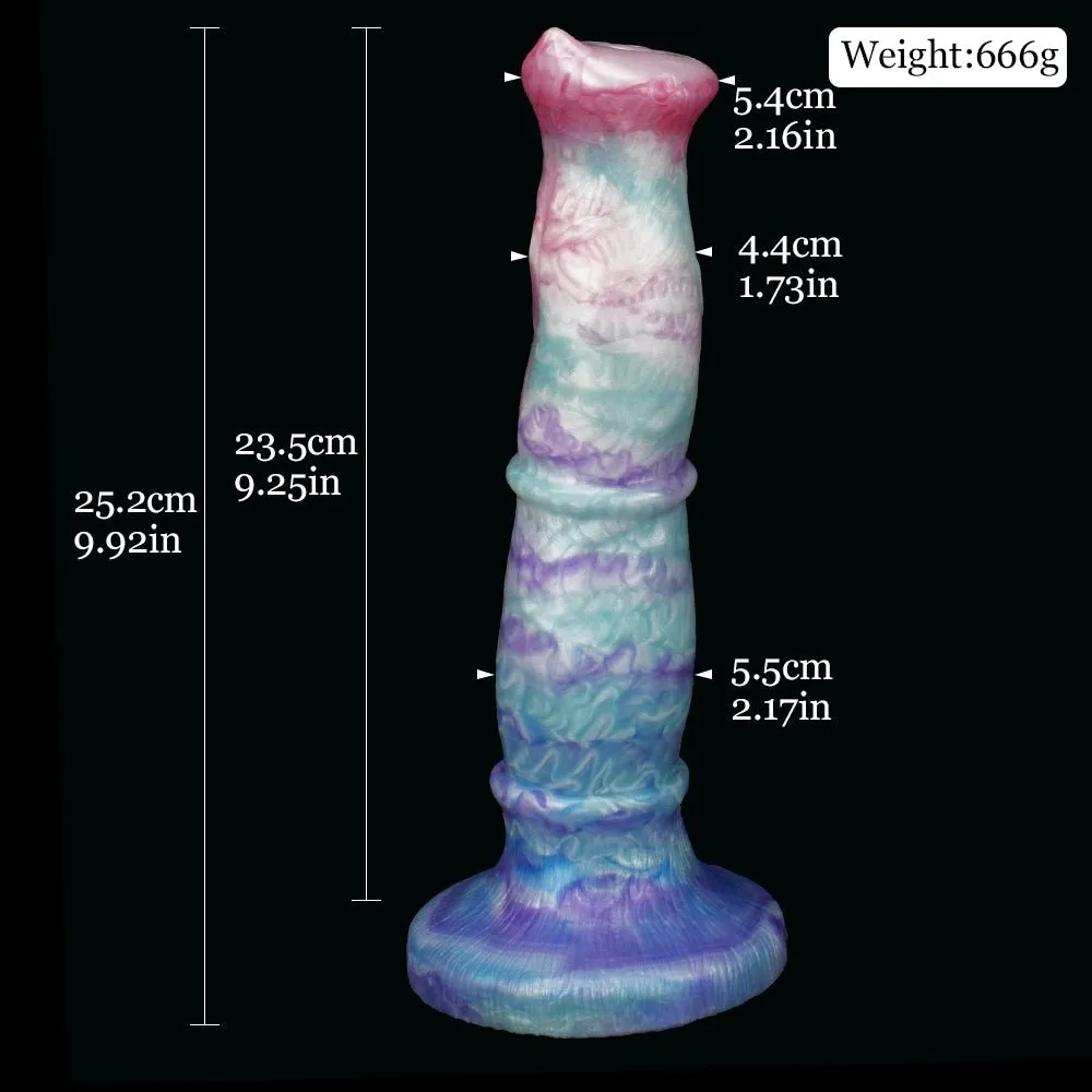 Long Flexible Dog Dildo With Large Suction Cup