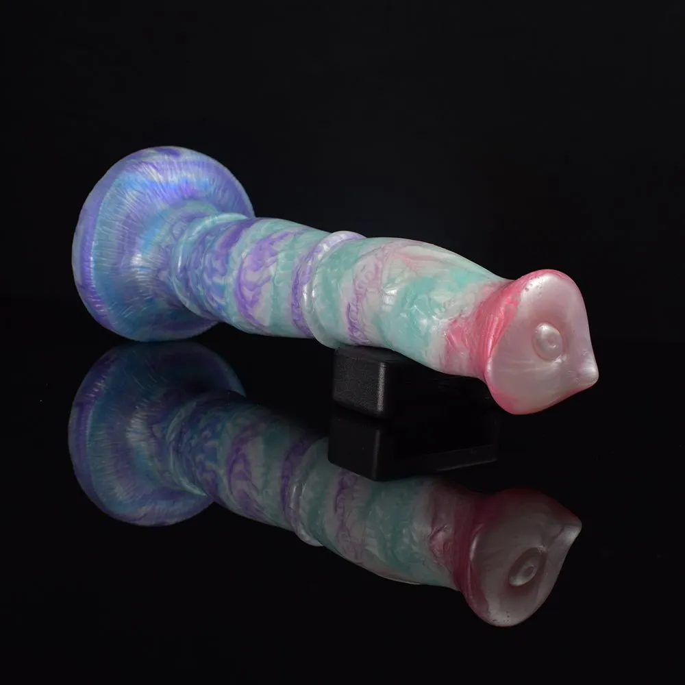 Long Flexible Dog Dildo With Large Suction Cup