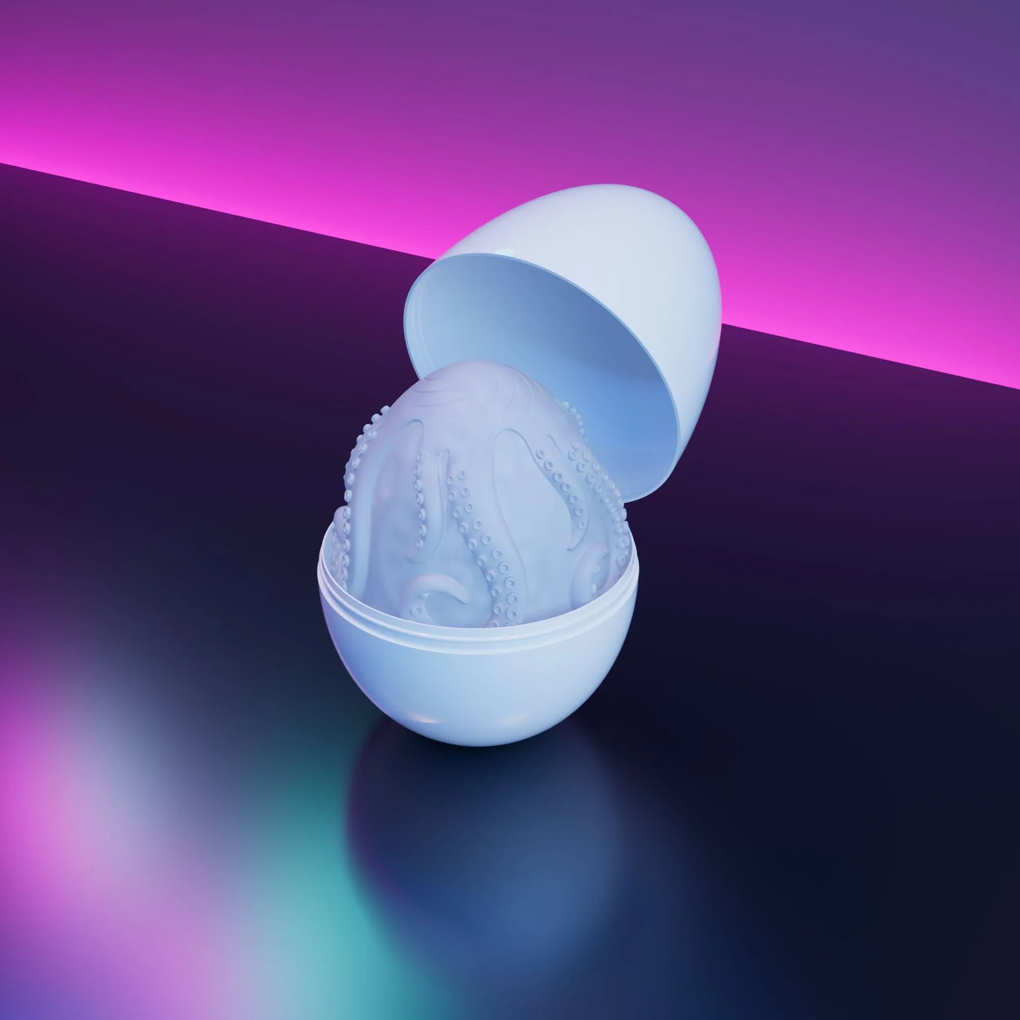 Lovense - Kraken 6 Pack Soft stretchy Egg Masturbator (White)