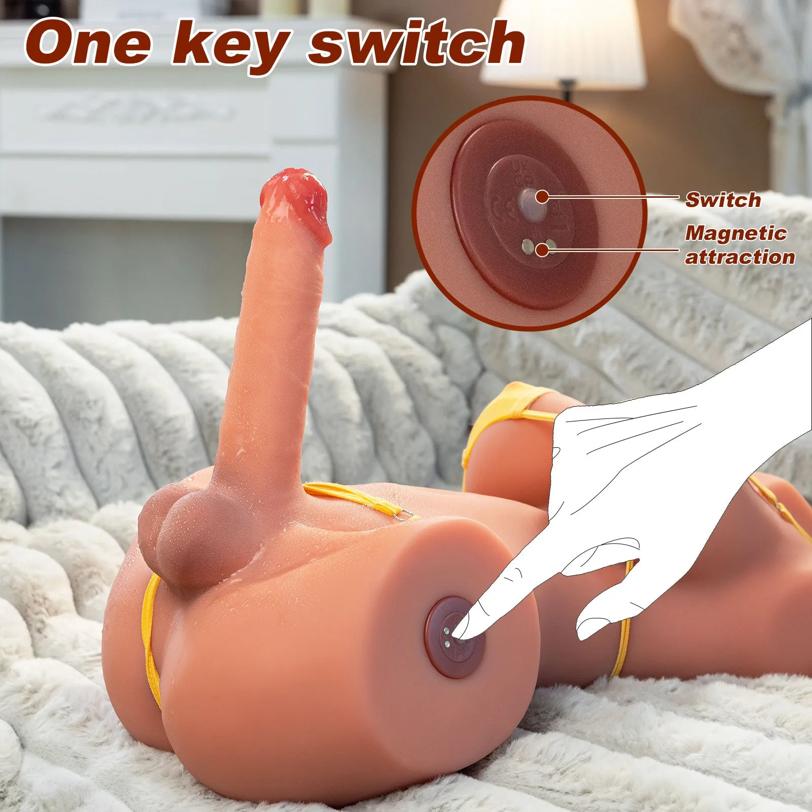 Luka: 16.82lb Futa Sex Doll Shemale Torso
