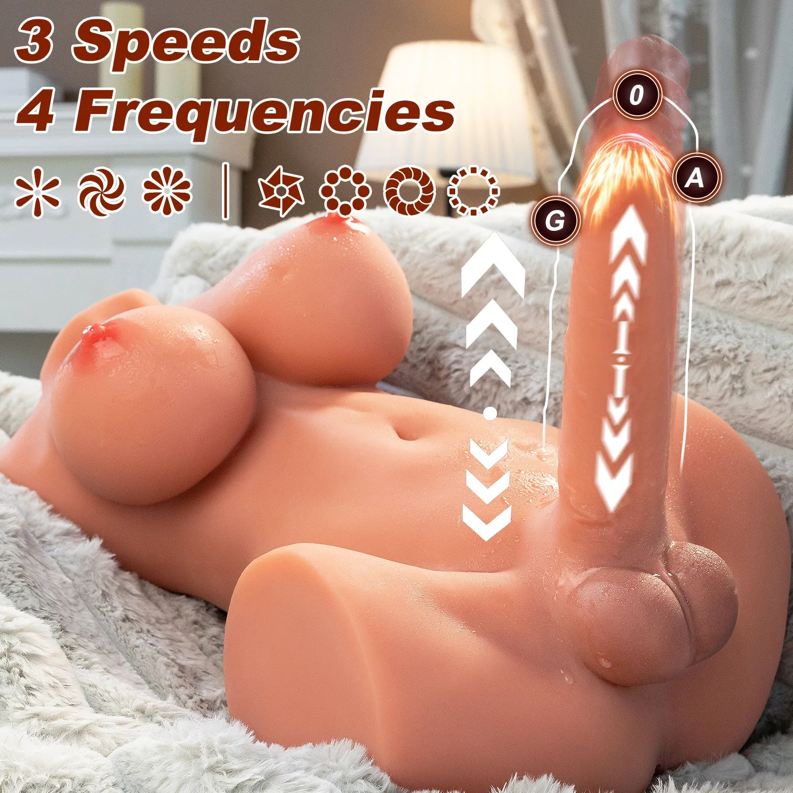 Luka: 16.82lb Futa Sex Doll Shemale Torso
