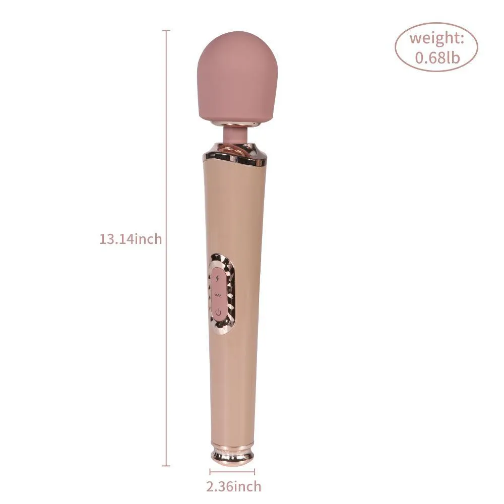 Magic Wand Electric Massager with 3 Speeds 4 Frequency Powerful Vibrator