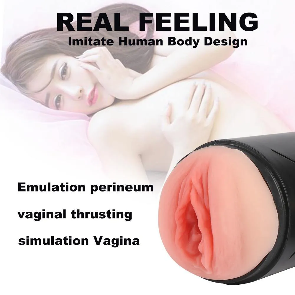 Male Masturbators Cup Large Size Pocket Pussy with Realistic Vagina