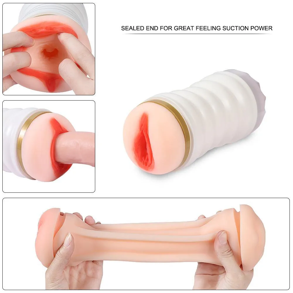 Male Masturbators Cup Pocket Pussy with Realistic Vagina