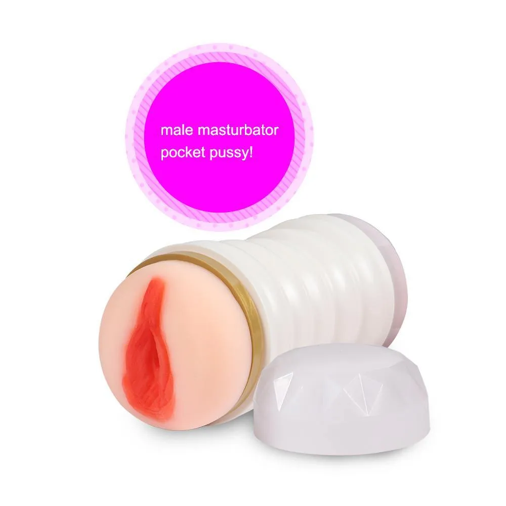 Male Masturbators Cup Pocket Pussy with Realistic Vagina