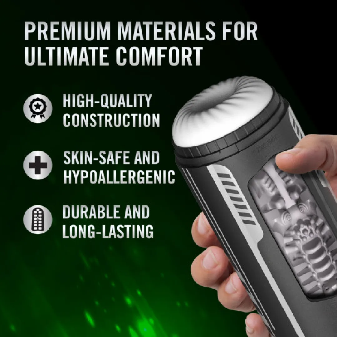 Master Blaster Vibrating. Stroking. Sucking. Warming. Automatic Stroker