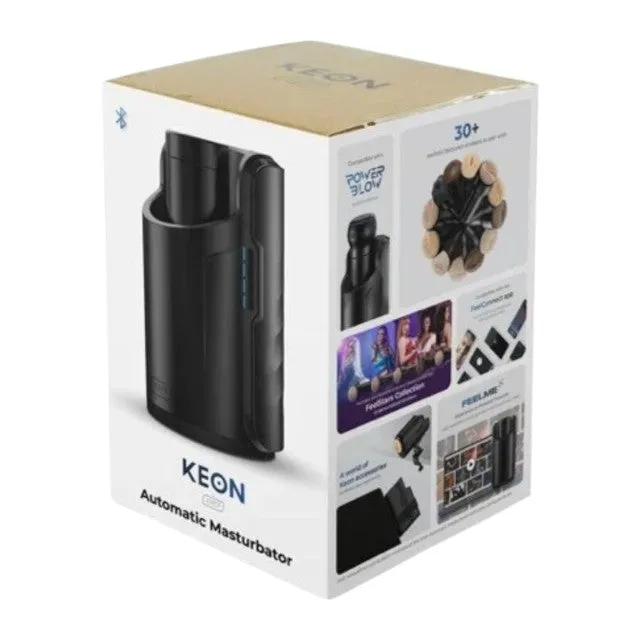Masturbator automat KIIROO KEON. compatibil cu inteligență artificială (AI) și realitate virtuală (VR). control prin aplicație. negru