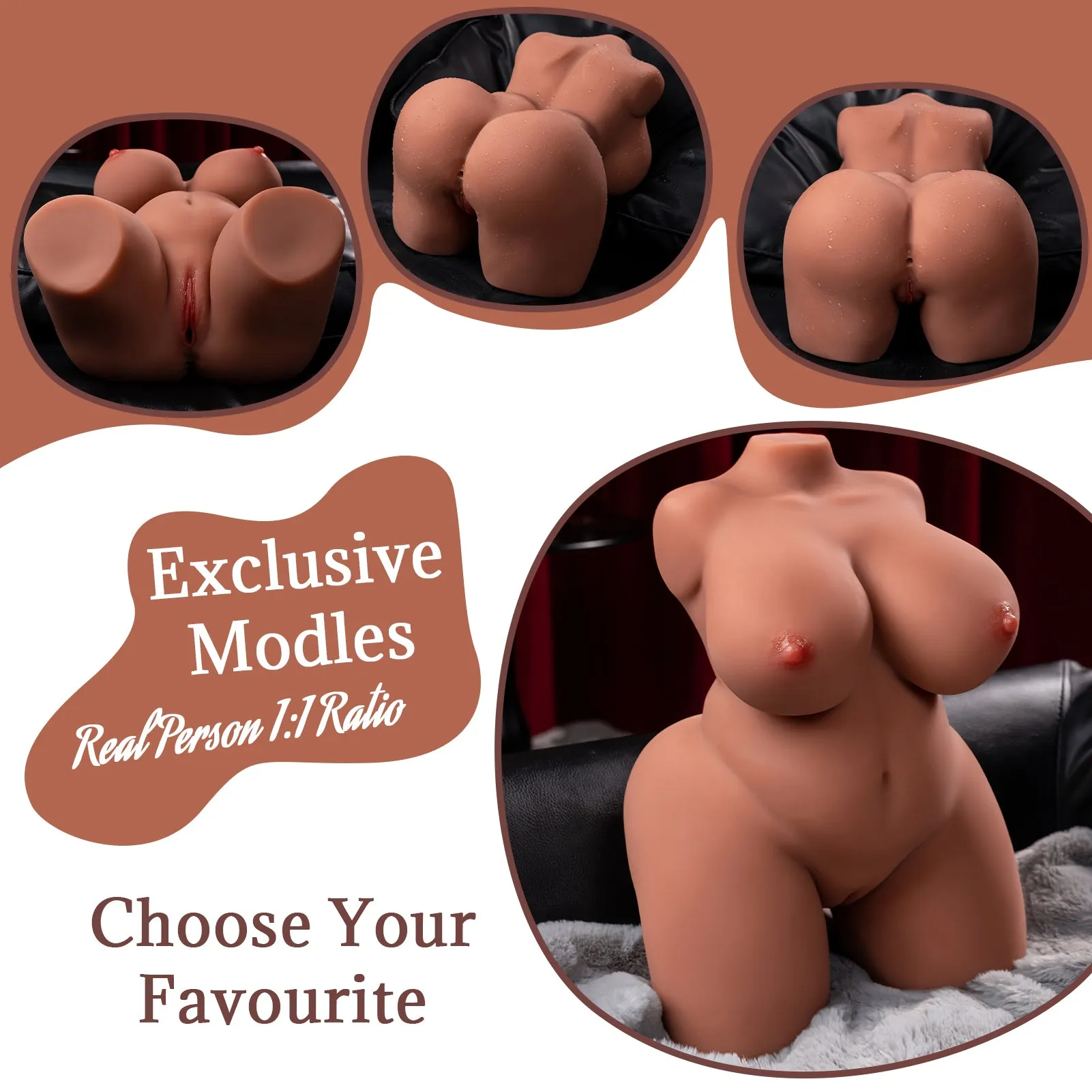 Nancy: 14.9lb BBW Sex Doll Torso Small Size