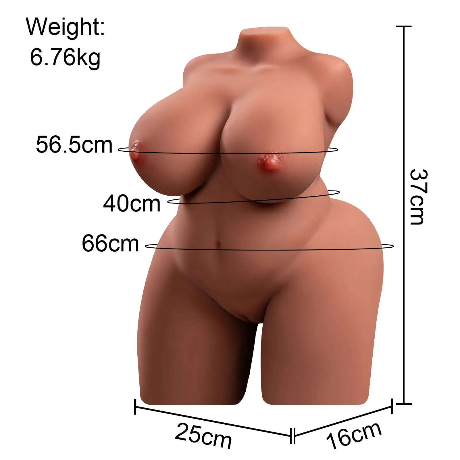 Nancy: 14.9lb BBW Sex Doll Torso Small Size