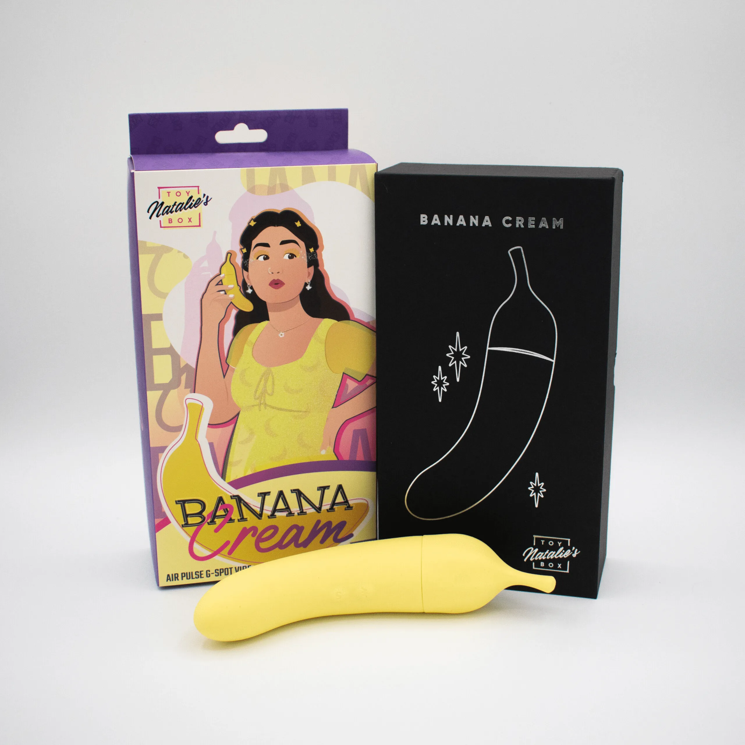 Natalie's Toybox Banana Cream Air Pulse G-Spot Vibe