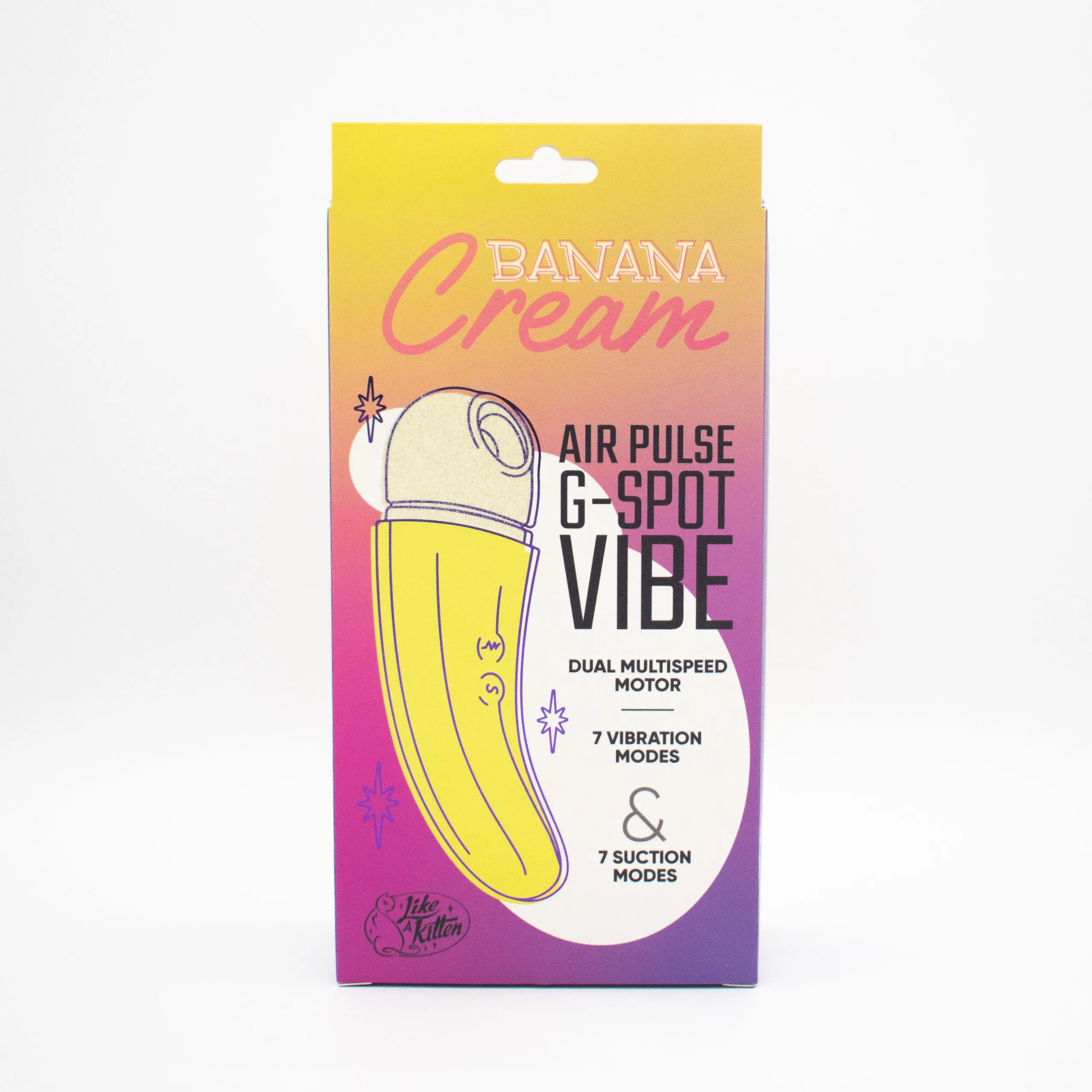 Natalie's Toybox Banana Cream Air Pulse G-Spot Vibe