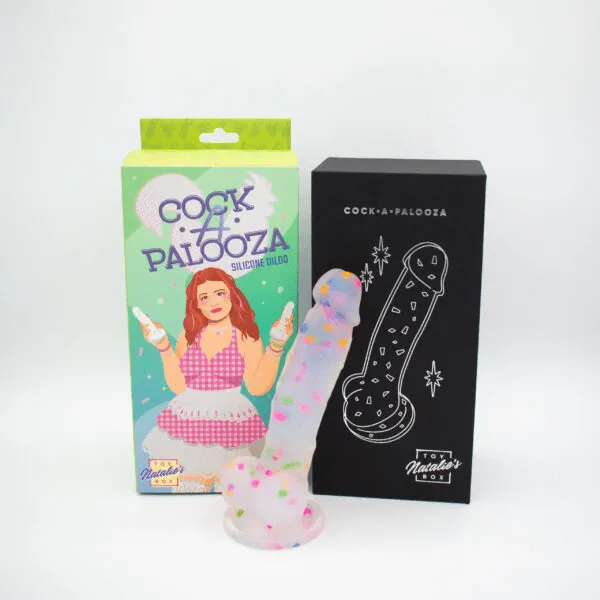 Natalie's Toybox Cock-A-Palooza Confetti Silicone Dildo