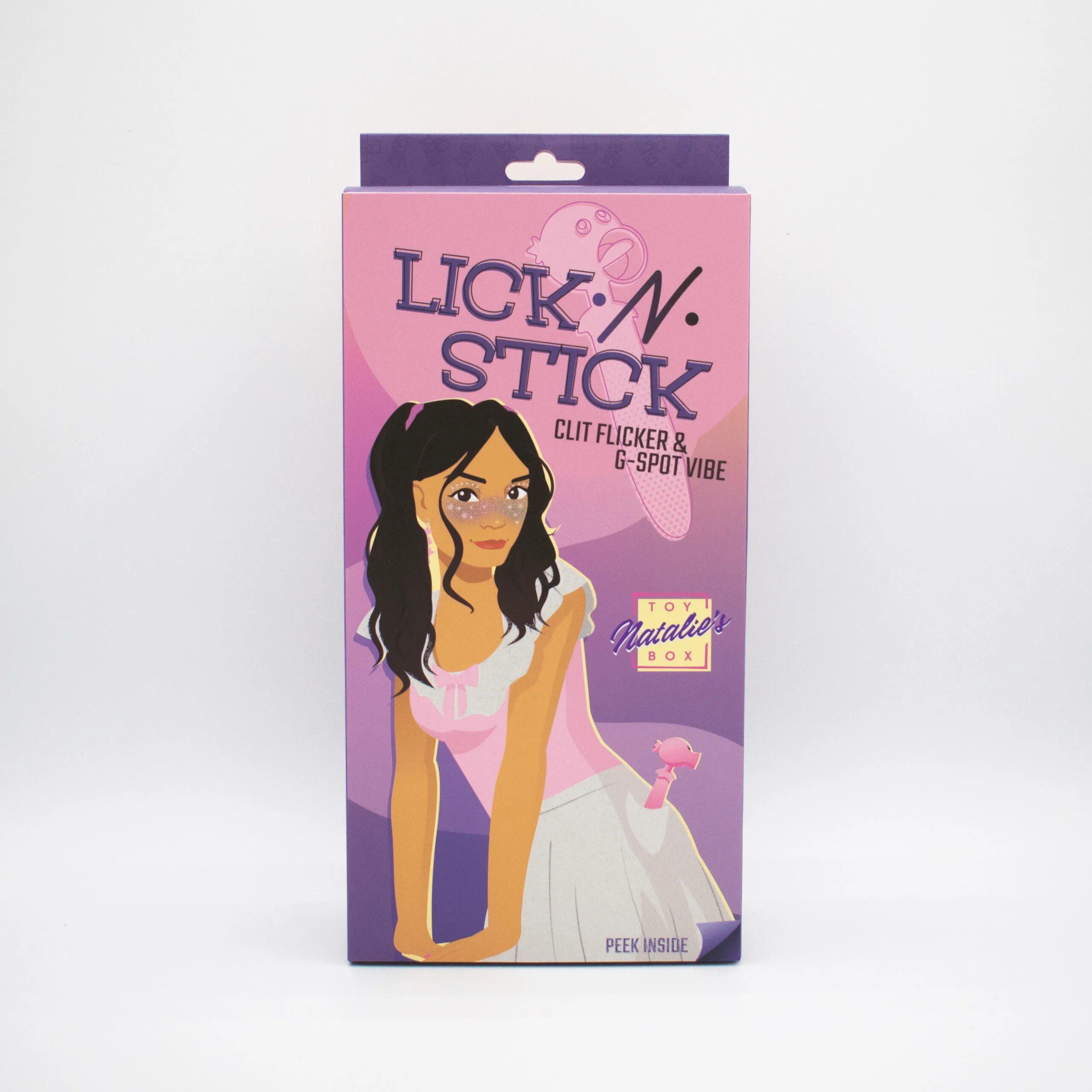 Natalie's Toybox Lick N' Stick Clit Flicker & G-Spot Vibrator