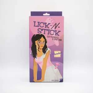 Natalie's Toybox Lick N' Stick Clit Flicker & G-Spot Vibrator