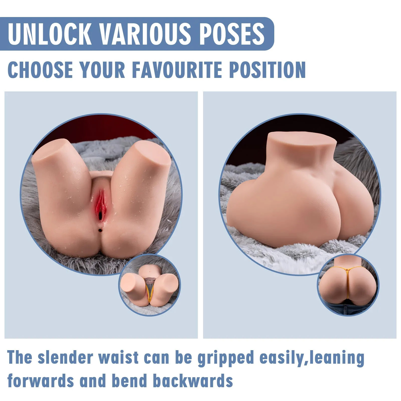 Nelly: 9.84lb Mini Torso Sex Doll with Skeleton