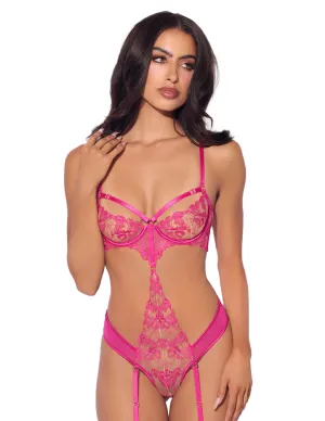 Nova UV Floral Embroidered Teddy