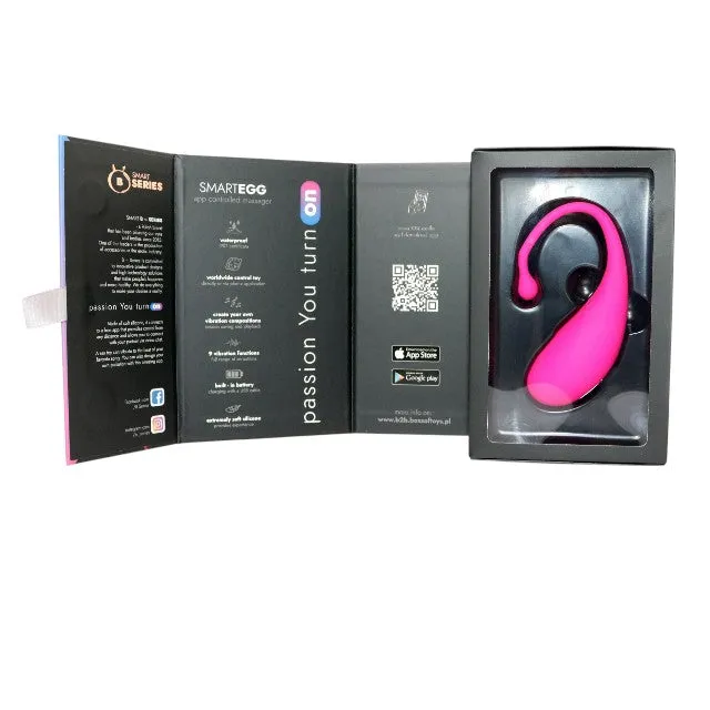 Ou vibrator B SERIES SmartEgg Massager. control prin aplicație. vibrații personalizate. sincronizare cu muzică. roz