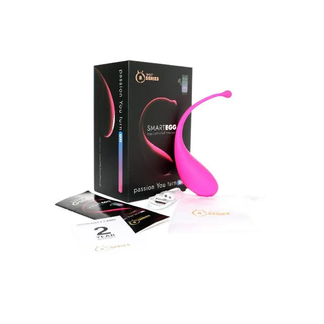 Ou vibrator B SERIES SmartEgg Massager. control prin aplicație. vibrații personalizate. sincronizare cu muzică. roz
