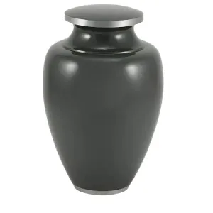 Oversize Extra Large Cremation Urn | XL Camden Carbon Gray | Designed for a large person up to 300#