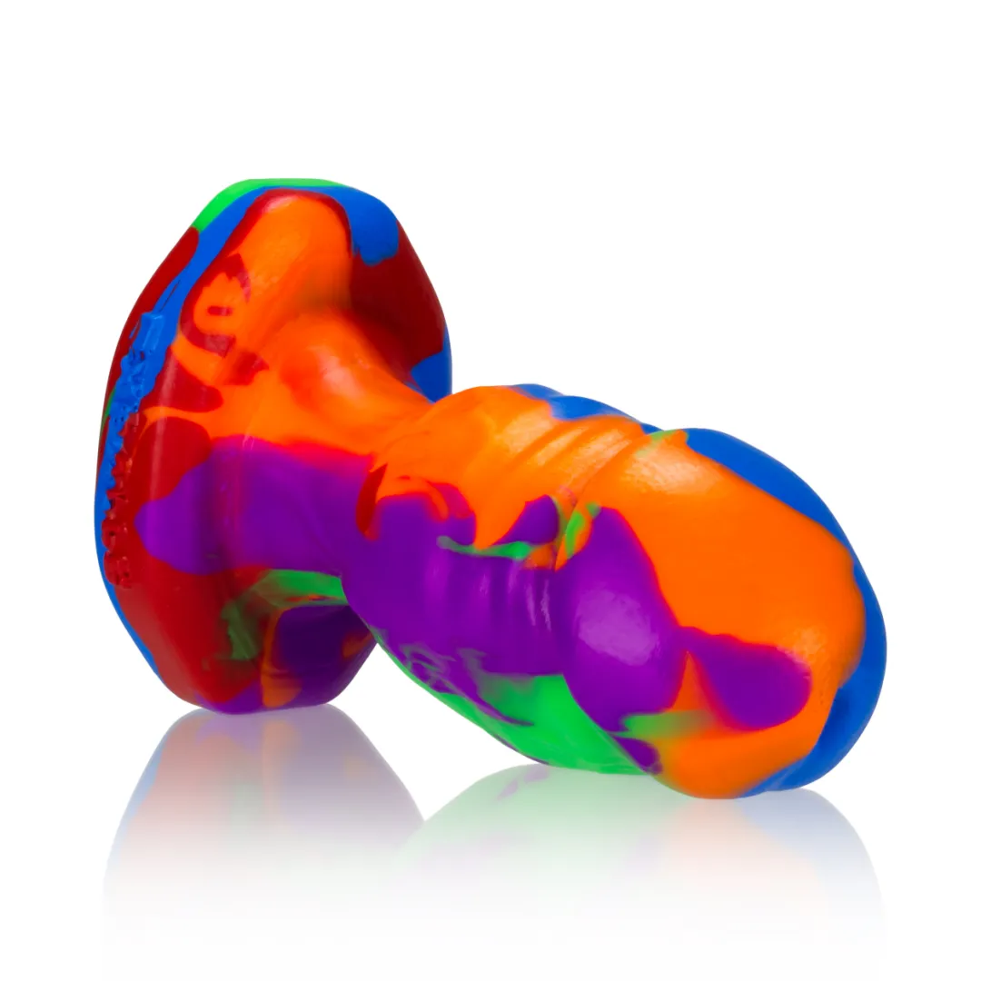 Oxballs Honcho 5 Inch Rainbow Silicone Veiny Butt Plug