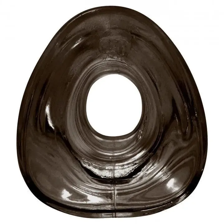 Perfect Fit Black Ridged Bendable Medium Hollow Anal Plug