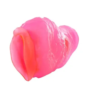 Pink Jelly Vibrating Penis Stroker Vagina Masturbator