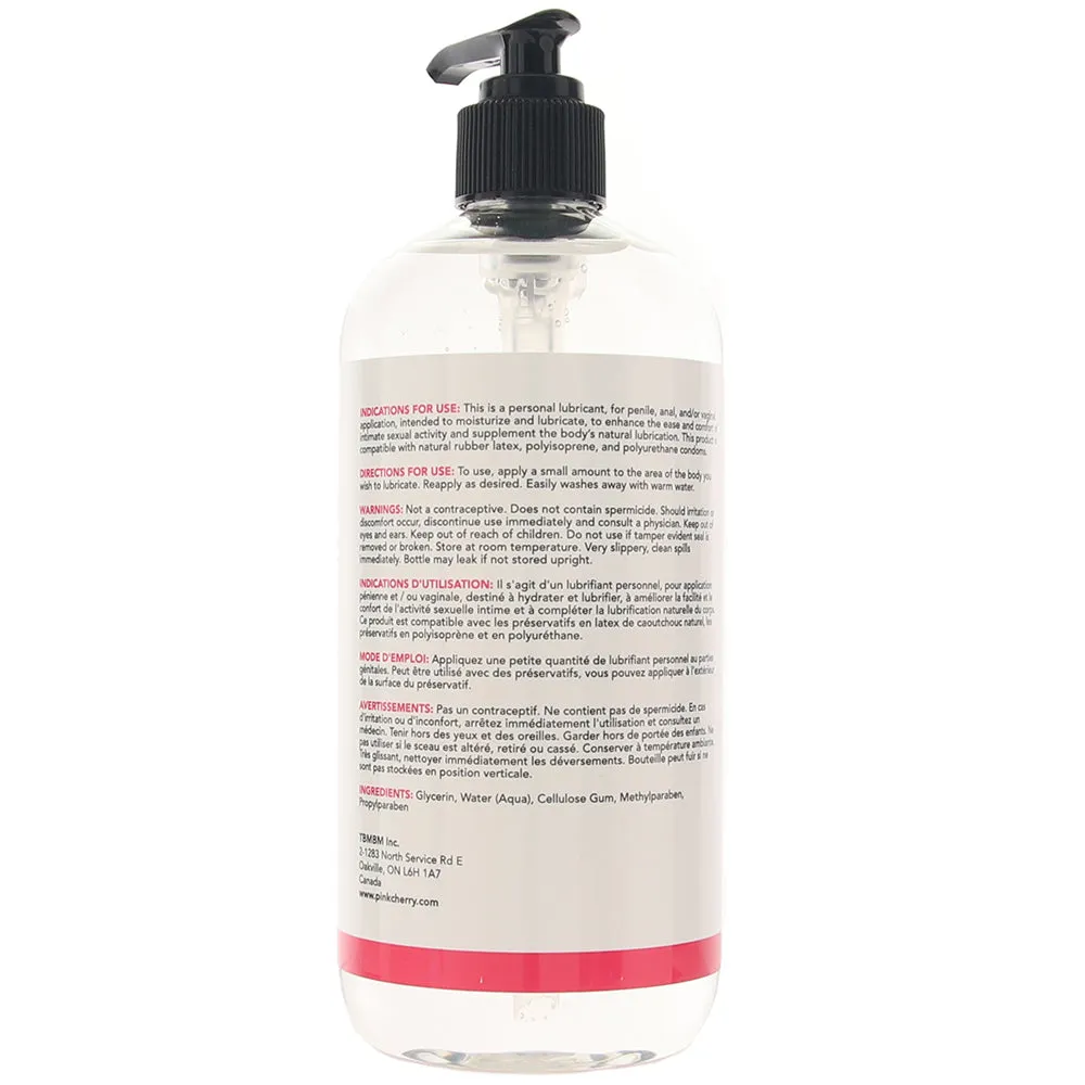 PinkCherry Water Based Anal Lubricant in 16oz/480ml