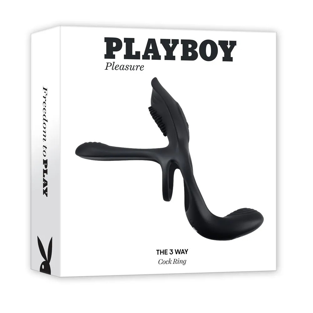 Playboy Pleasure The 3 Way Prostate Massager Cock Ring Anal Plug Combo