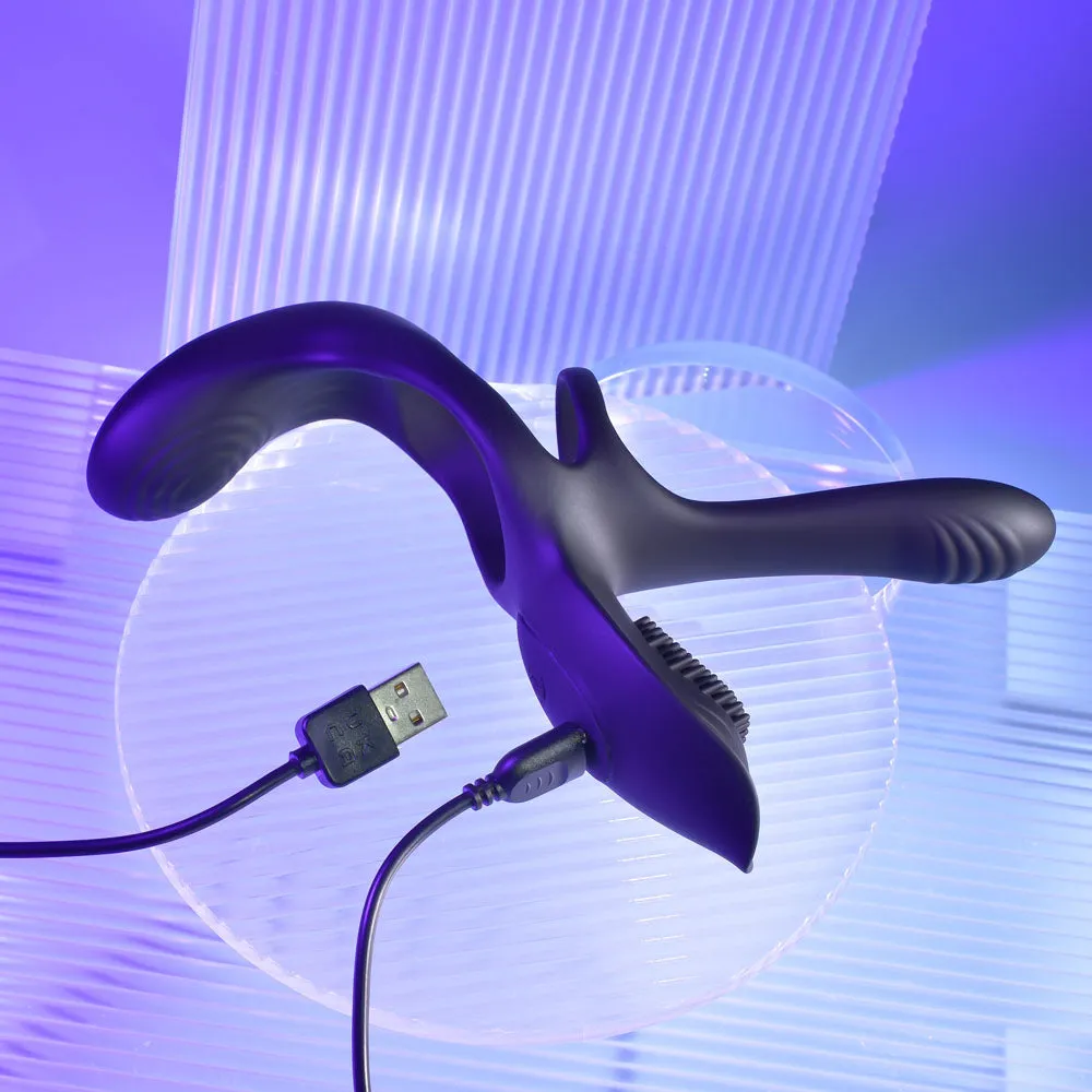 Playboy Pleasure The 3 Way Prostate Massager Cock Ring Anal Plug Combo