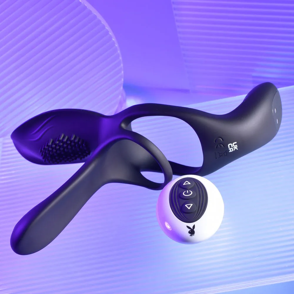 Playboy Pleasure The 3 Way Prostate Massager Cock Ring Anal Plug Combo