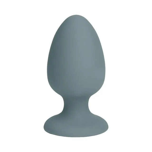 Plug anal DREAMTOYS Nude Sage Butt Plug. cu bilă mișcătoare. rezistent la apă. lungime 8 cm. diametru 4 cm. gri