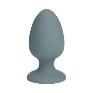 Plug anal DREAMTOYS Nude Sage Butt Plug. cu bilă mișcătoare. rezistent la apă. lungime 8 cm. diametru 4 cm. gri