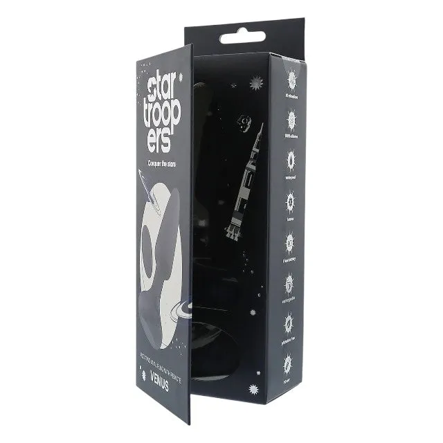 Plug anal vibrator DREAMTOYS Startroopers Venus. cu perle rotative. control prin telecomandă. 10 funcții de vibrație. albastru