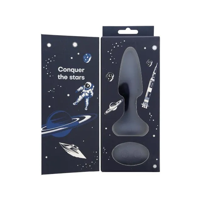 Plug anal vibrator DREAMTOYS Startroopers Venus. cu perle rotative. control prin telecomandă. 10 funcții de vibrație. albastru