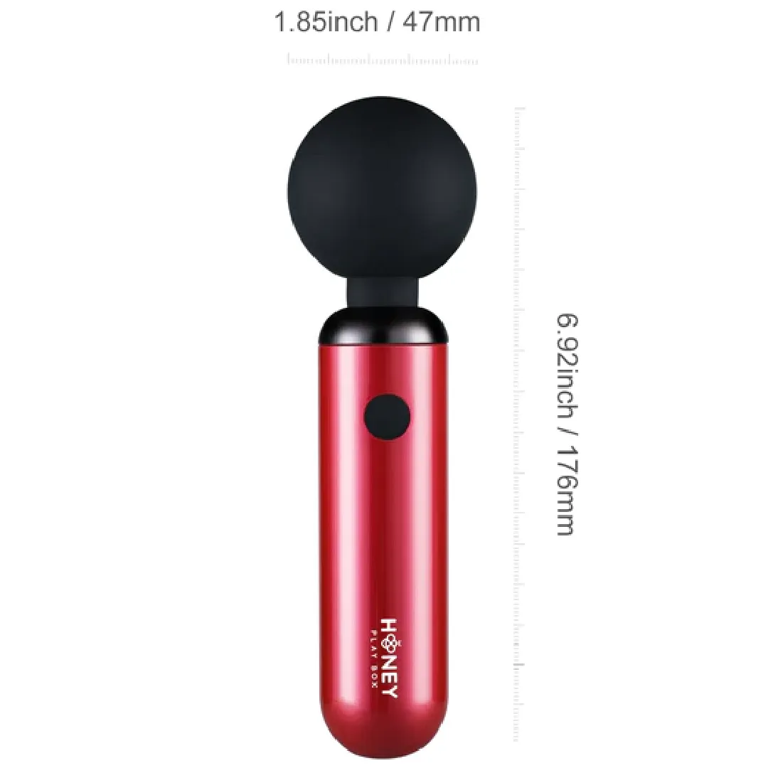 Pomi Petite Clitoral Wand Vibrator - Red