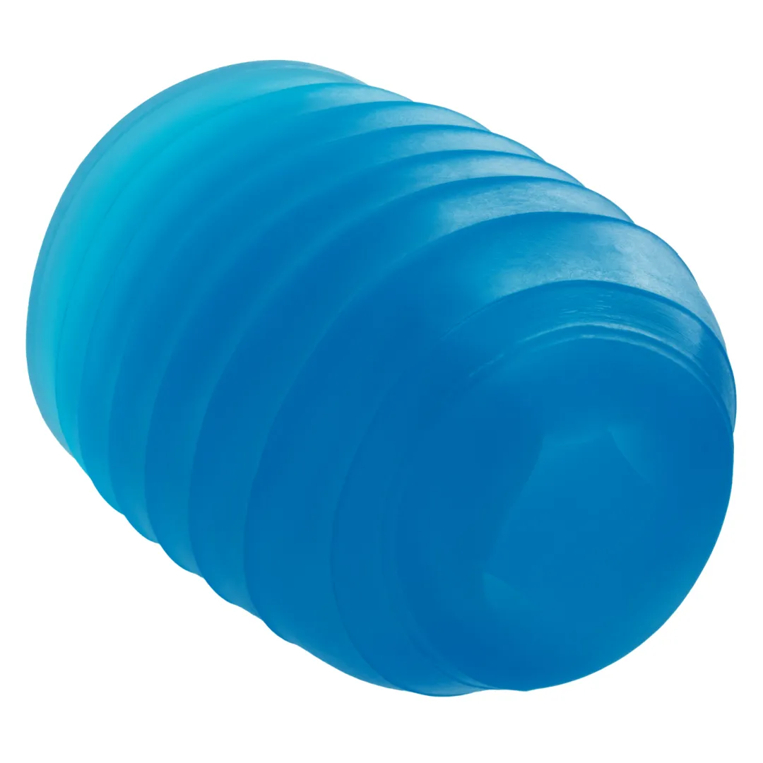 Pop Sock Ribbed Ultra Squishy Reversible Stroker - Blue